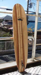 木製サーフボード