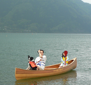 琵琶湖にて